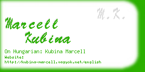 marcell kubina business card